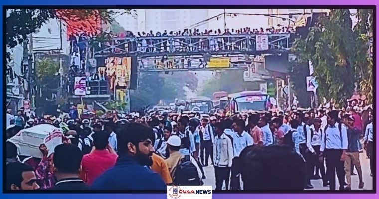 দেড় ঘণ্টার অধিক সময় ধরে চলছে দুই কলেজের সংঘর্ষ