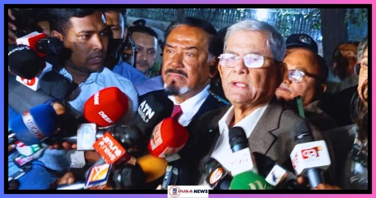 প্রধান উপদেষ্টার সঙ্গে বৈঠক শেষে যা বললেন মির্জা ফখরুল