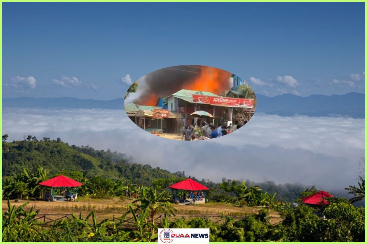 সাজেক পর্যটনকেন্দ্রে ভয়াবহ আগুন