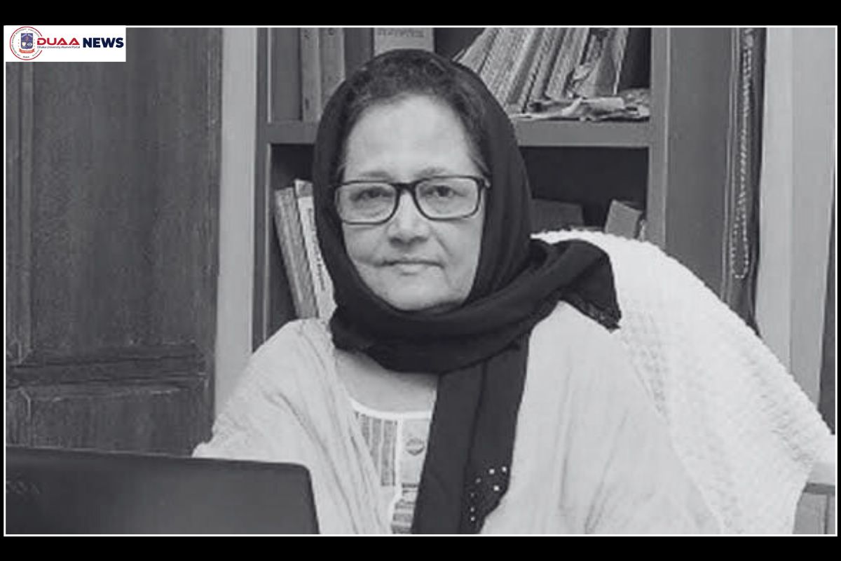 অধ্যাপক শাহিদা রফিকের মৃত্যুতে ঢাবি সাদা দলের শোক