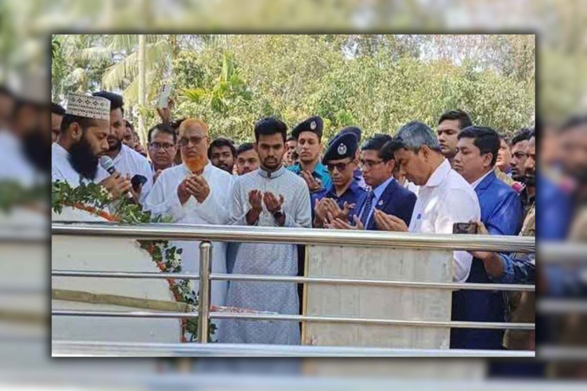 আবরার ফাহাদের কবর জিয়ারতে উপদেষ্টা আসিফ