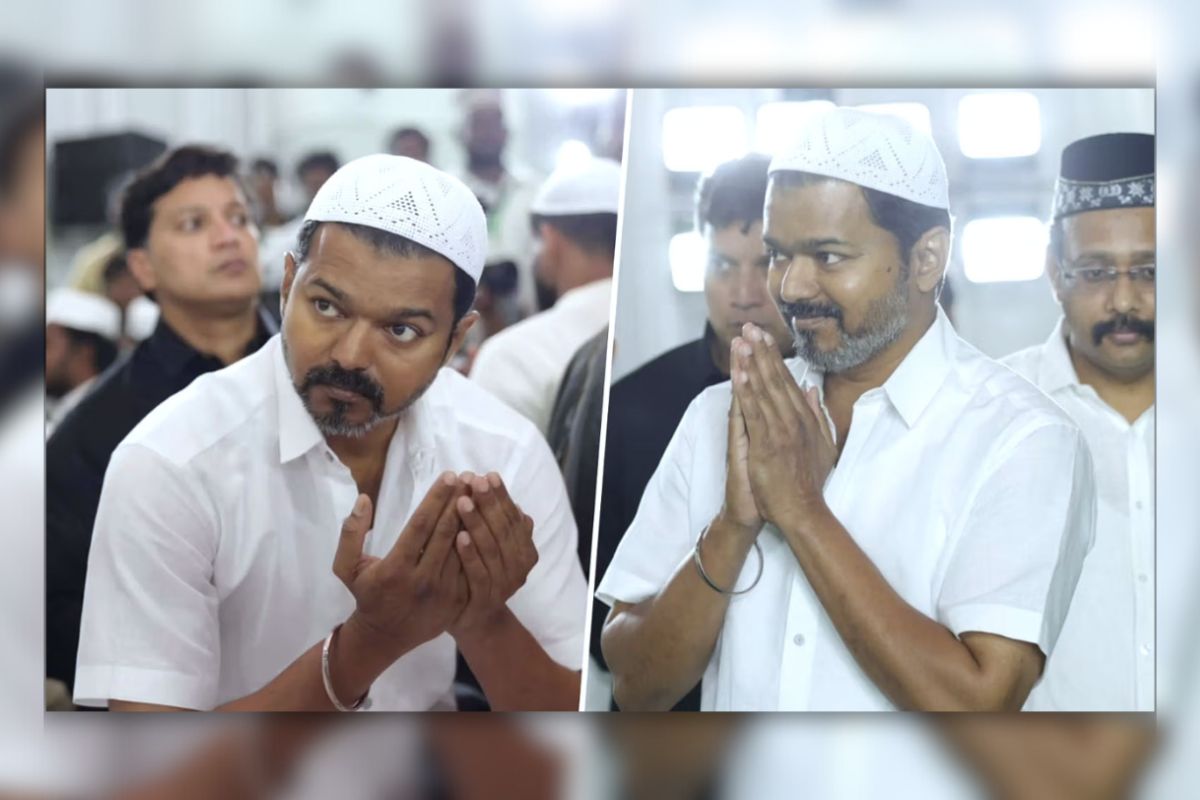 মাথায় টুপি পরে ইফতারিতে অভিনেতা থালাপাথি বিজয়