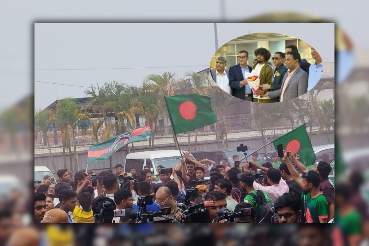 দেশে পৌঁছেছেন হামজা চৌধুরী, খেলবেন লাল-সবুজের জার্সিতে