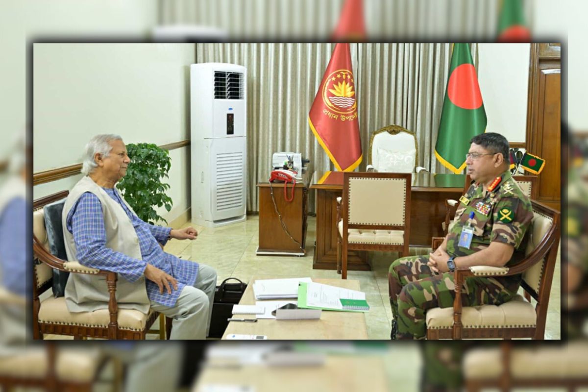 প্রধান উপদেষ্টার সঙ্গে সেনাপ্রধানের সাক্ষাৎ