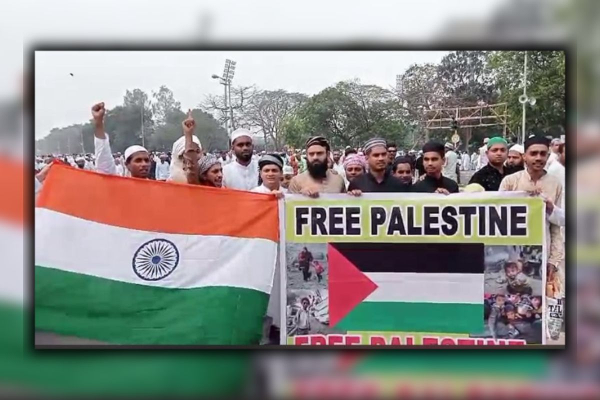 ঈদের নামাজের আগে স্বাধীন ফিলিস্তিনের দাবিতে কলকাতায় মিছিল