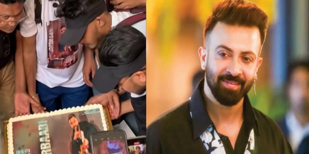 সিনেমা হলে কেক কেটে ‘বরবাদ’ উদ্বোধন