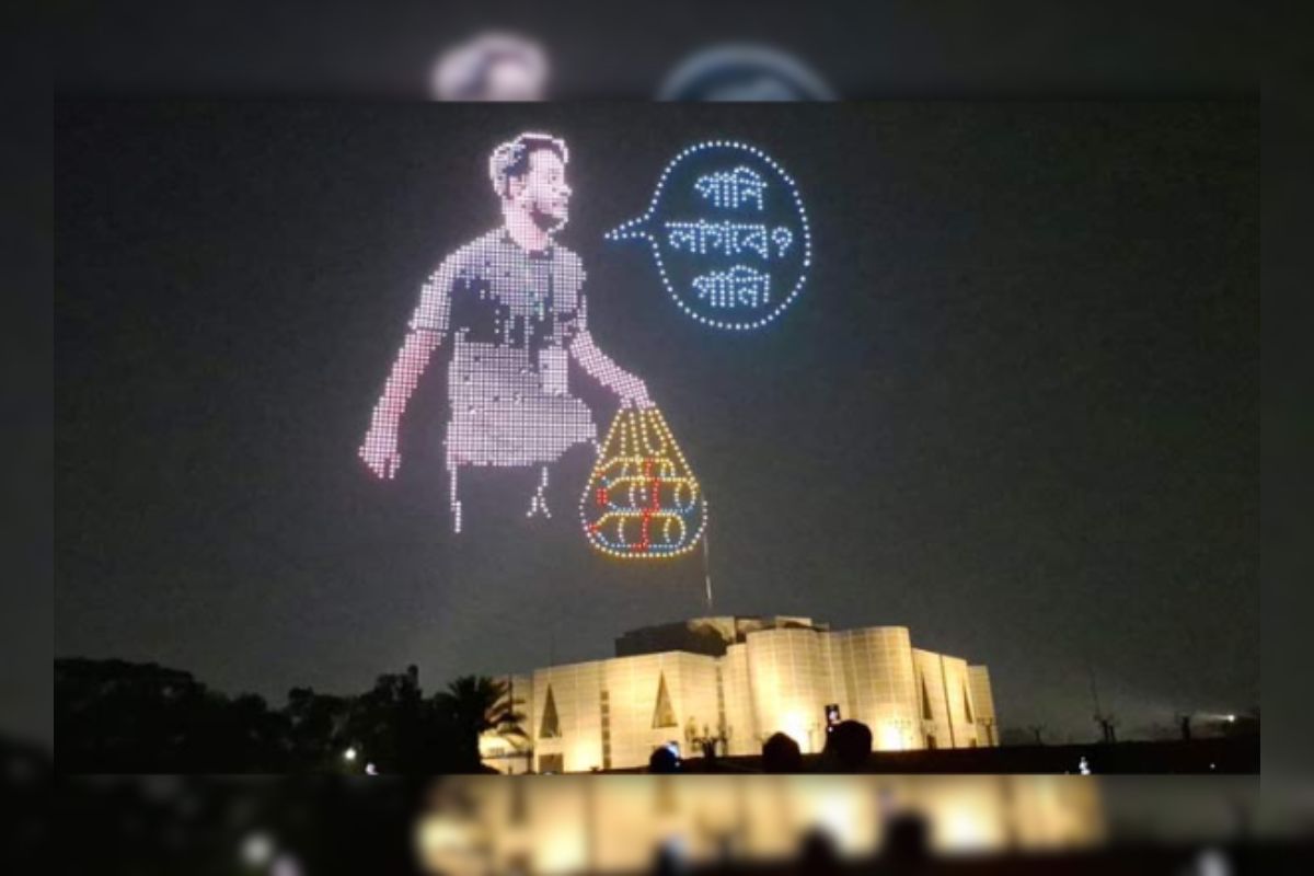 নববর্ষে ঢাকার আকাশে ড্রোন শো; জায়গা পেল আবু সাঈদ-মুগ্ধরা
