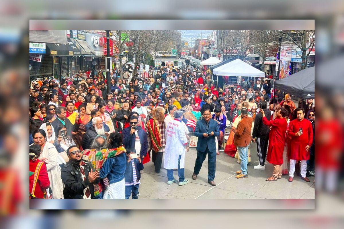 টাইমস স্কয়ারে বৈশাখ উদযাপন