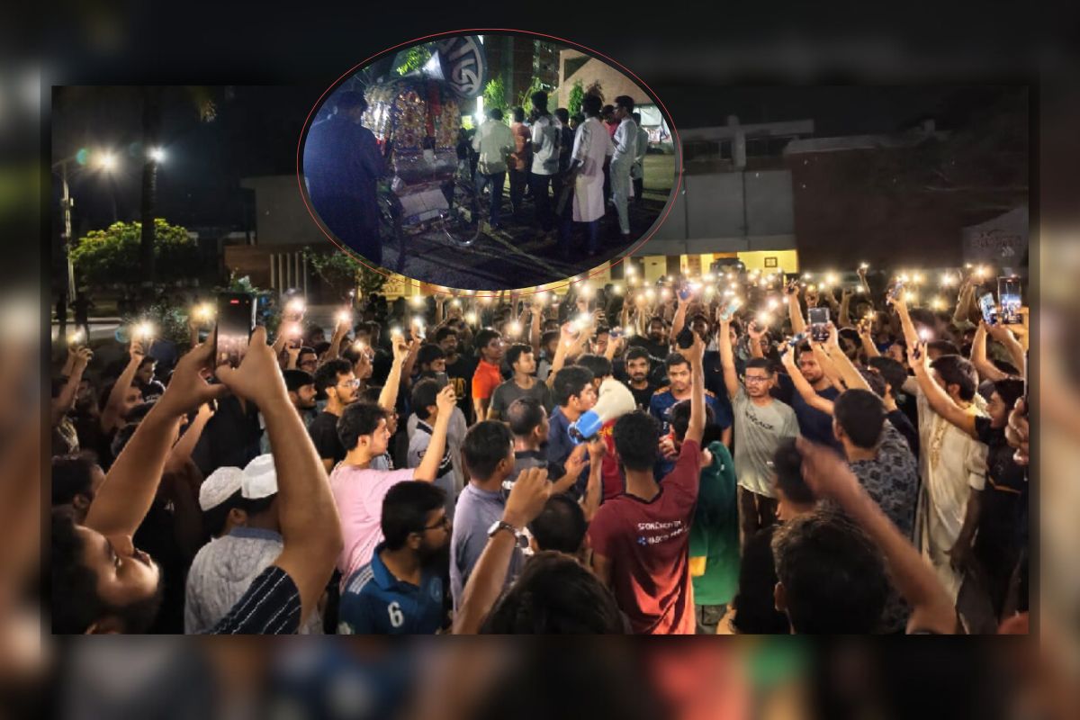 ভিসির মন্তব্য প্রত্যাখ্যান করে কুয়েটে বিক্ষোভ; একাত্মতা প্রকাশ করে ঢাবিতে মিছিল