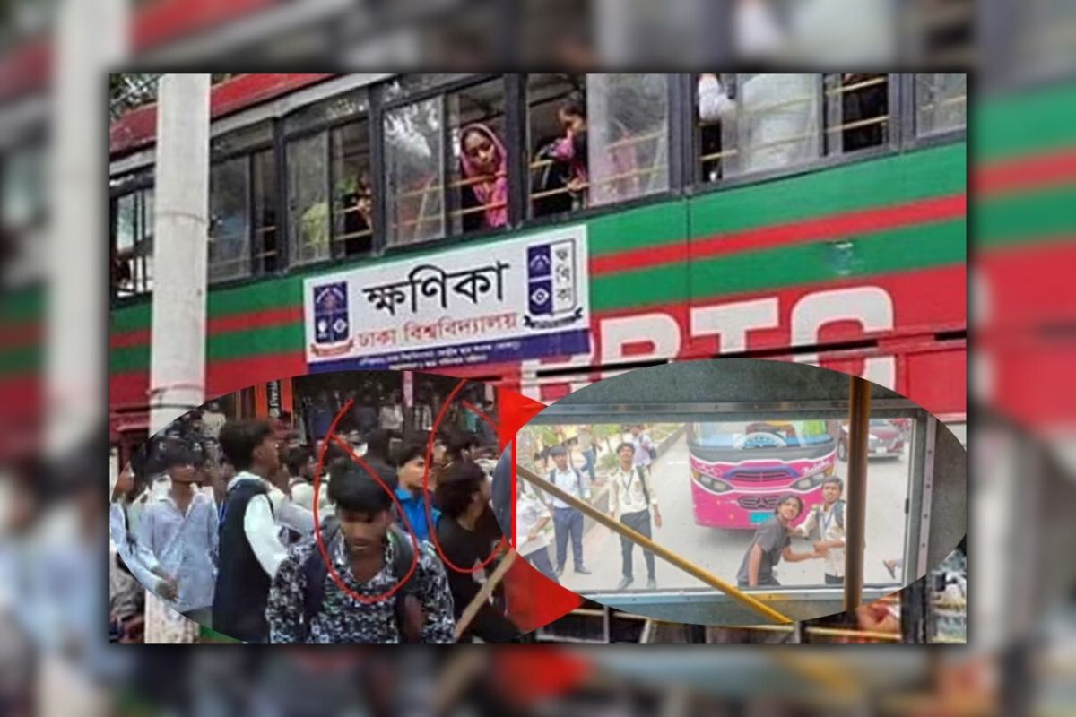 ঢাবির বাসে হামলাকারী ৫ জন গ্রেফতার