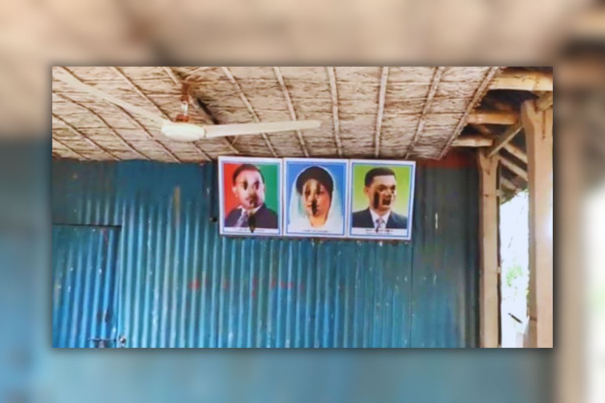 বিএনপি নেতাদের ছবি পুড়িয়ে বিকৃতি, এলাকায় উত্তেজনা