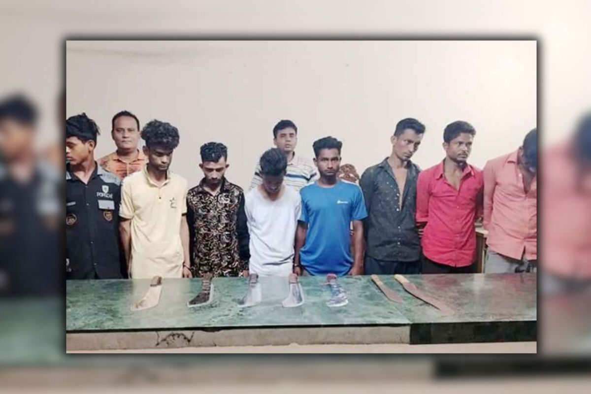রাজধানীতে ‘লও ঠেলা’ গ্রুপের ৯ সদস্য গ্রেপ্তার