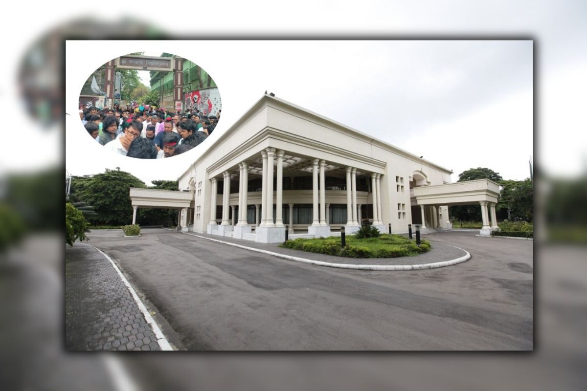 যমুনা অভিমুখে জগন্নাথ বিশ্ববিদ্যালয় শিক্ষার্থীদের ‘লং মার্চ’