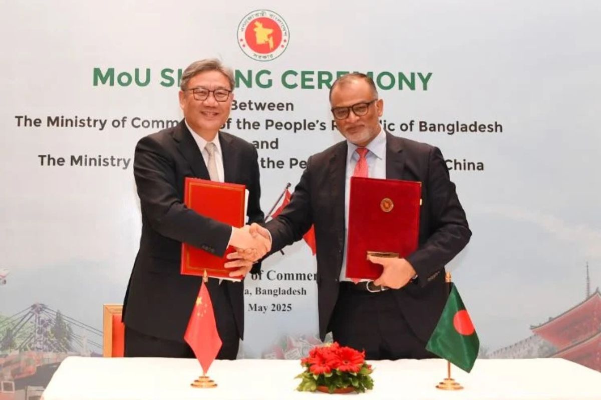 অবাধ বাণিজ্যে চীনের সঙ্গে সমঝোতা স্মারক সই