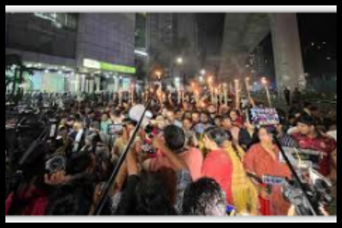 রাজধানীতে এনসিপির মশাল মিছিল