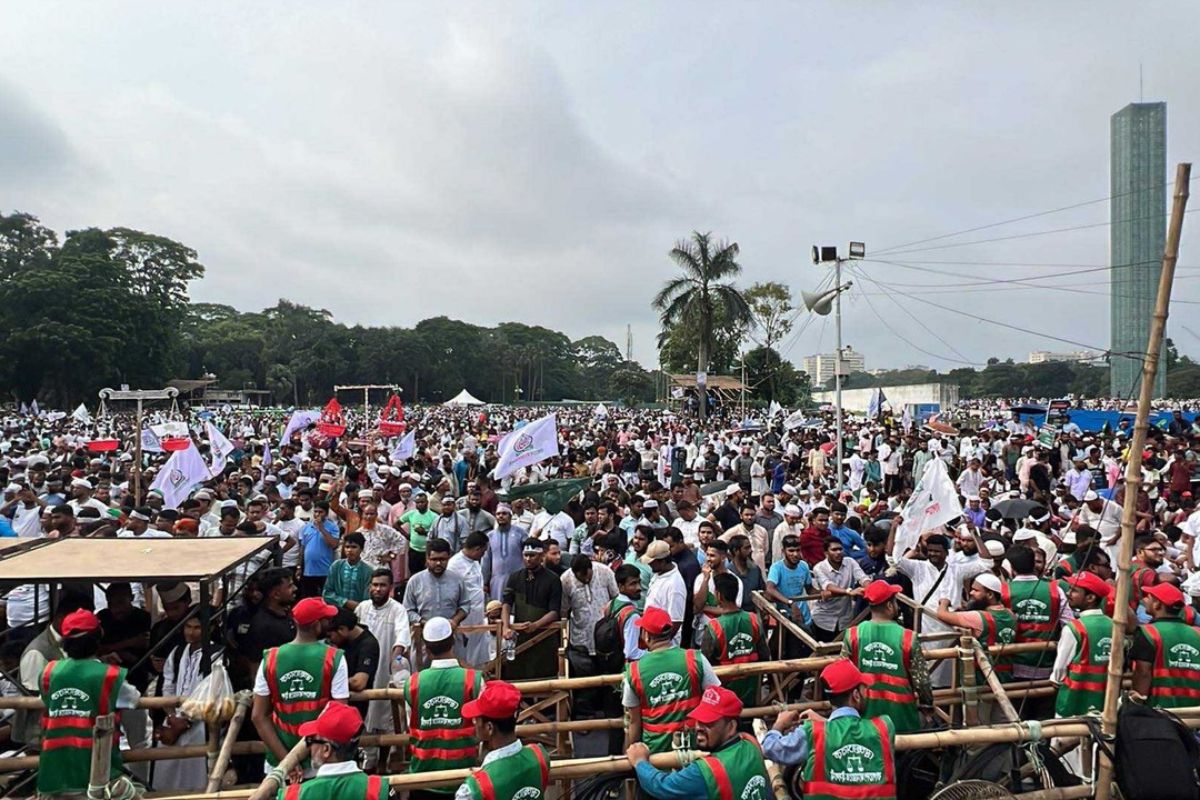 জামায়াতের সমাবেশে জনসমুদ্র