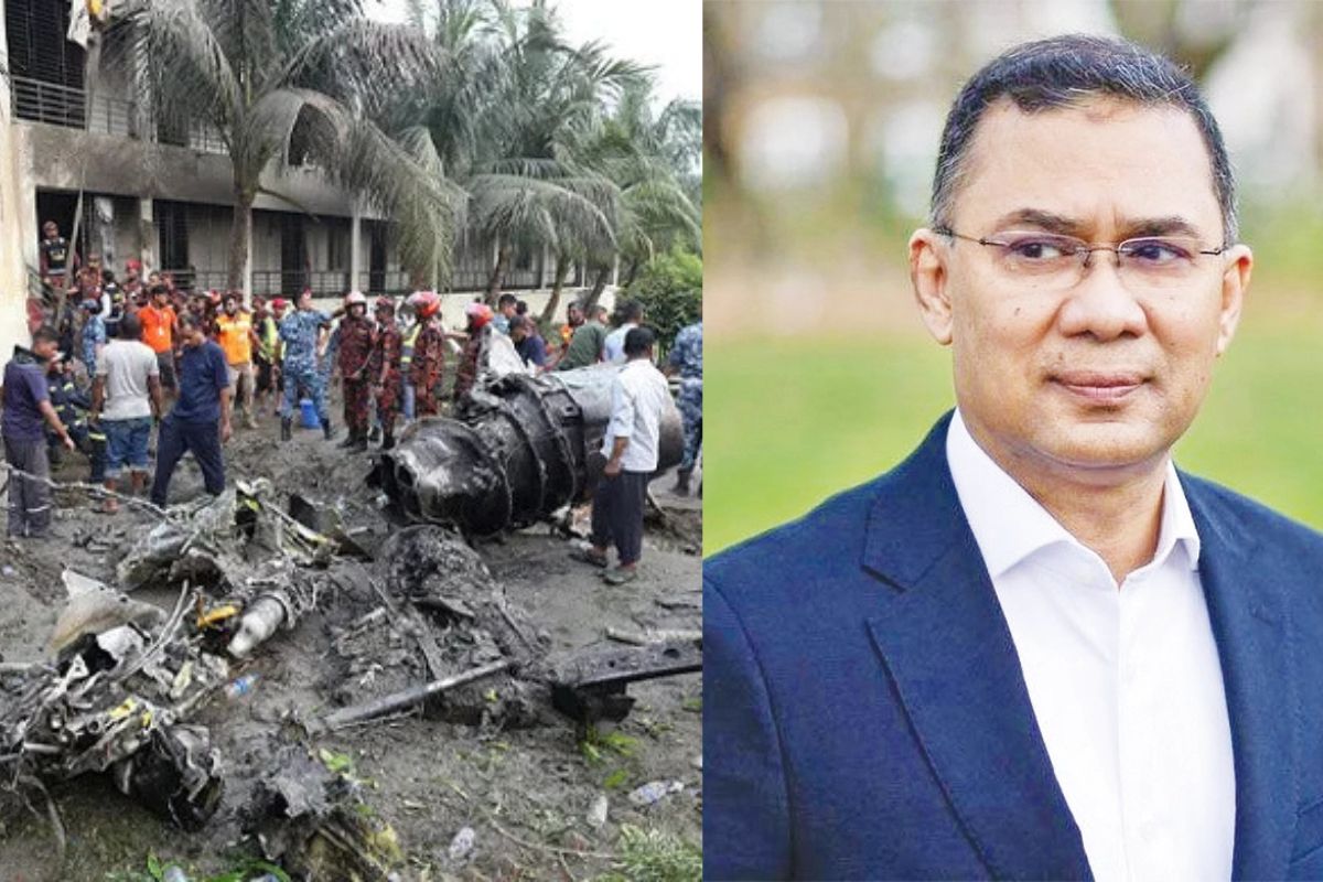 মাইলস্টোন ট্র্যাজেডি : নিহতদের পরিবারের খোঁজ নিচ্ছেন তারেক রহমান