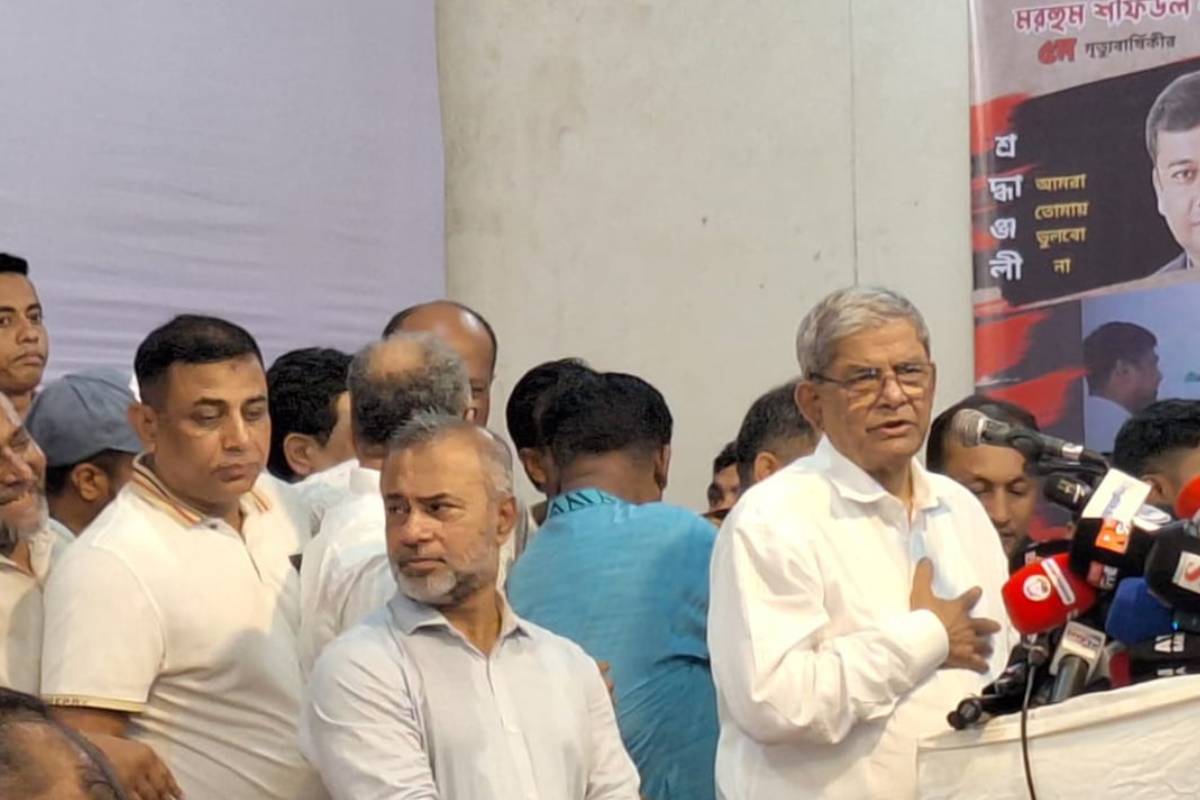 সংস্কার শেষ করে সনদ ঘোষণা করুন: মির্জা ফখরুল 