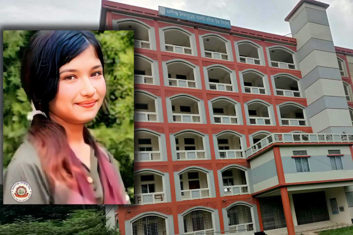 বিদ্যালয়ের ভবন থেকে লাফ দেওয়া সেই ছাত্রী আর নেই