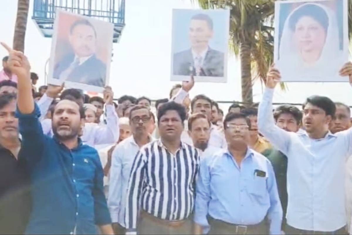 এনসিপি নেতাদের অবস্থানরত হোটেল ঘিরে বিএনপি'র বিক্ষোভ