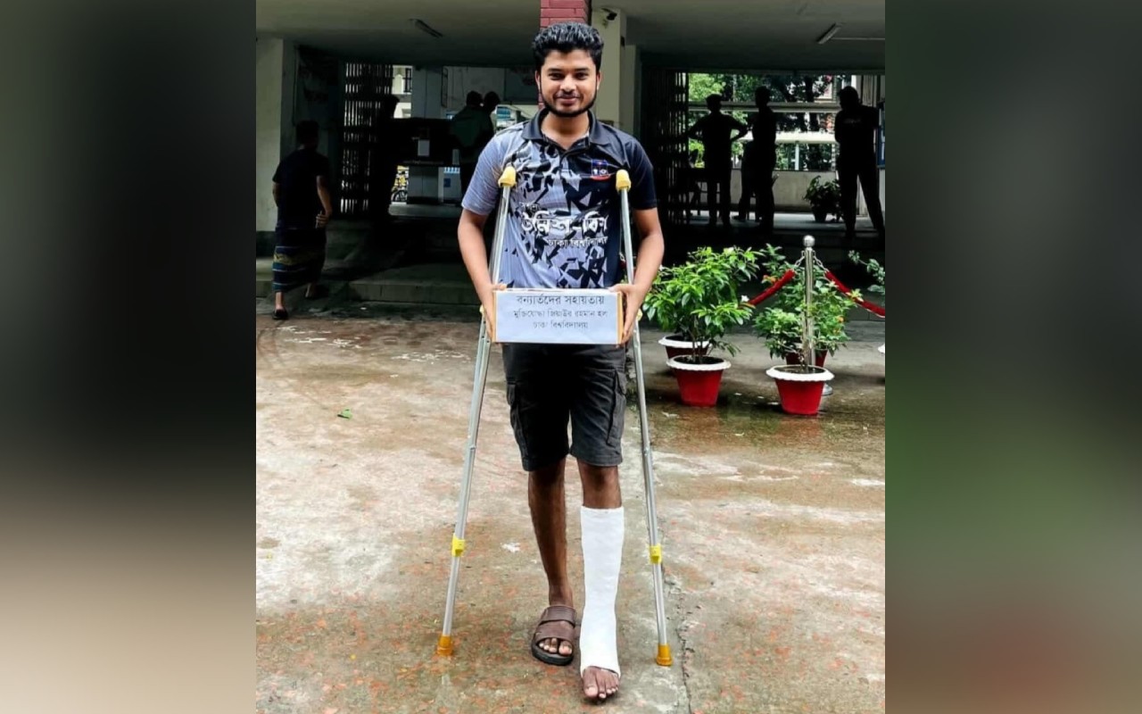 গণঅভ্যুত্থানে গুরুতর আহত আশিকুর ডাকসুতে মুক্তিযুদ্ধ সম্পাদক প্রার্থী