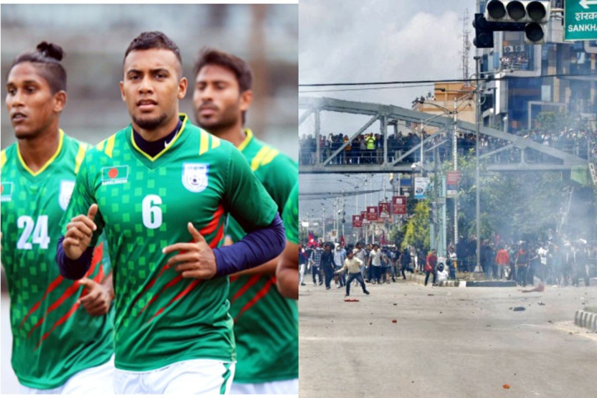 নেপালের বাংলাদেশি ফুটবলারা, হোটেলে বিক্ষুব্ধ জনতার হানা