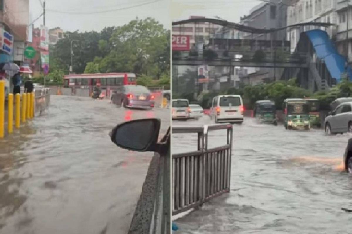 রাতভর বৃষ্টিতে জলাবদ্ধ ঢাকা, ভোগান্তিতে নগরবাসী