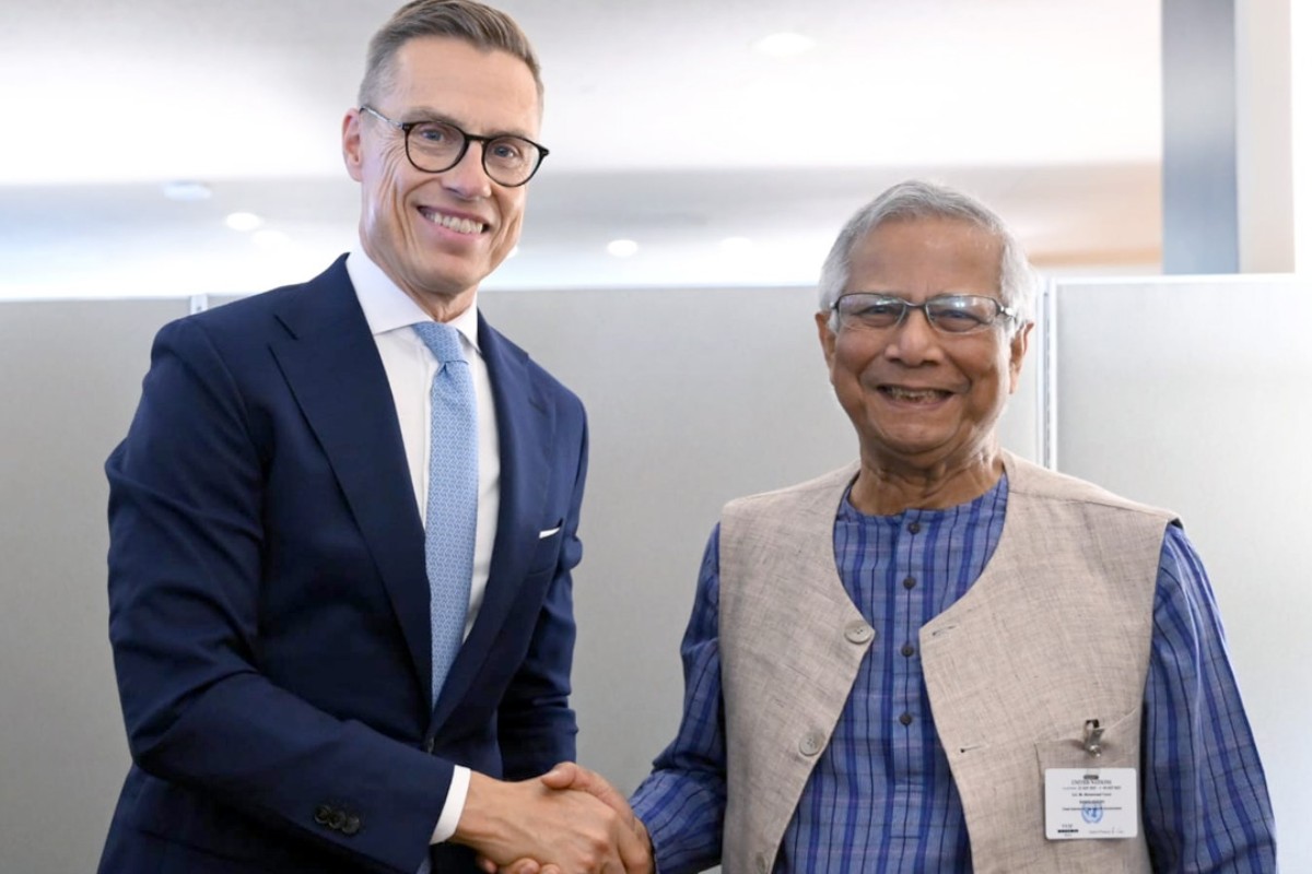 জাতিসংঘ অধিবেশনে ফিনল্যান্ডের প্রেসিডেন্টের সঙ্গে প্রধান উপদেষ্টার বৈঠক
