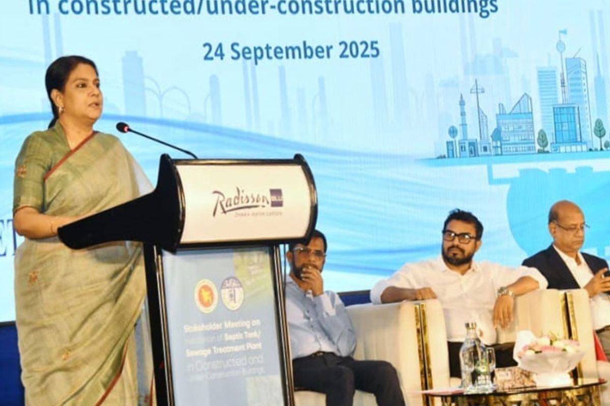 'ঢাকায় ভবন নির্মাণে সেপটিক ট্যাংক ও এসটিপি বাধ্যতামূলক'