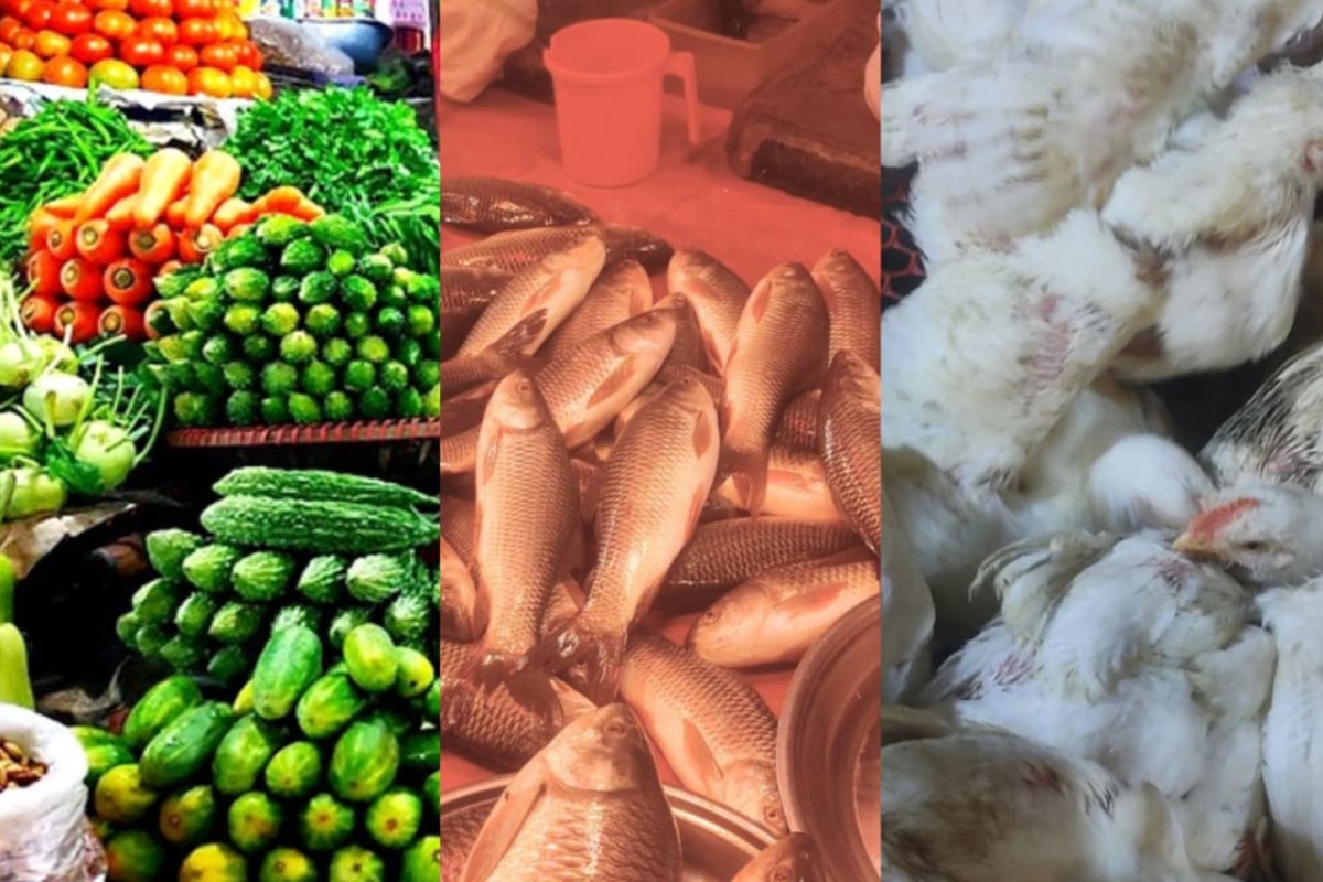 সবজির বাজারে স্বস্তি, স্থিতিশীল মাছ ও মুরগির দাম