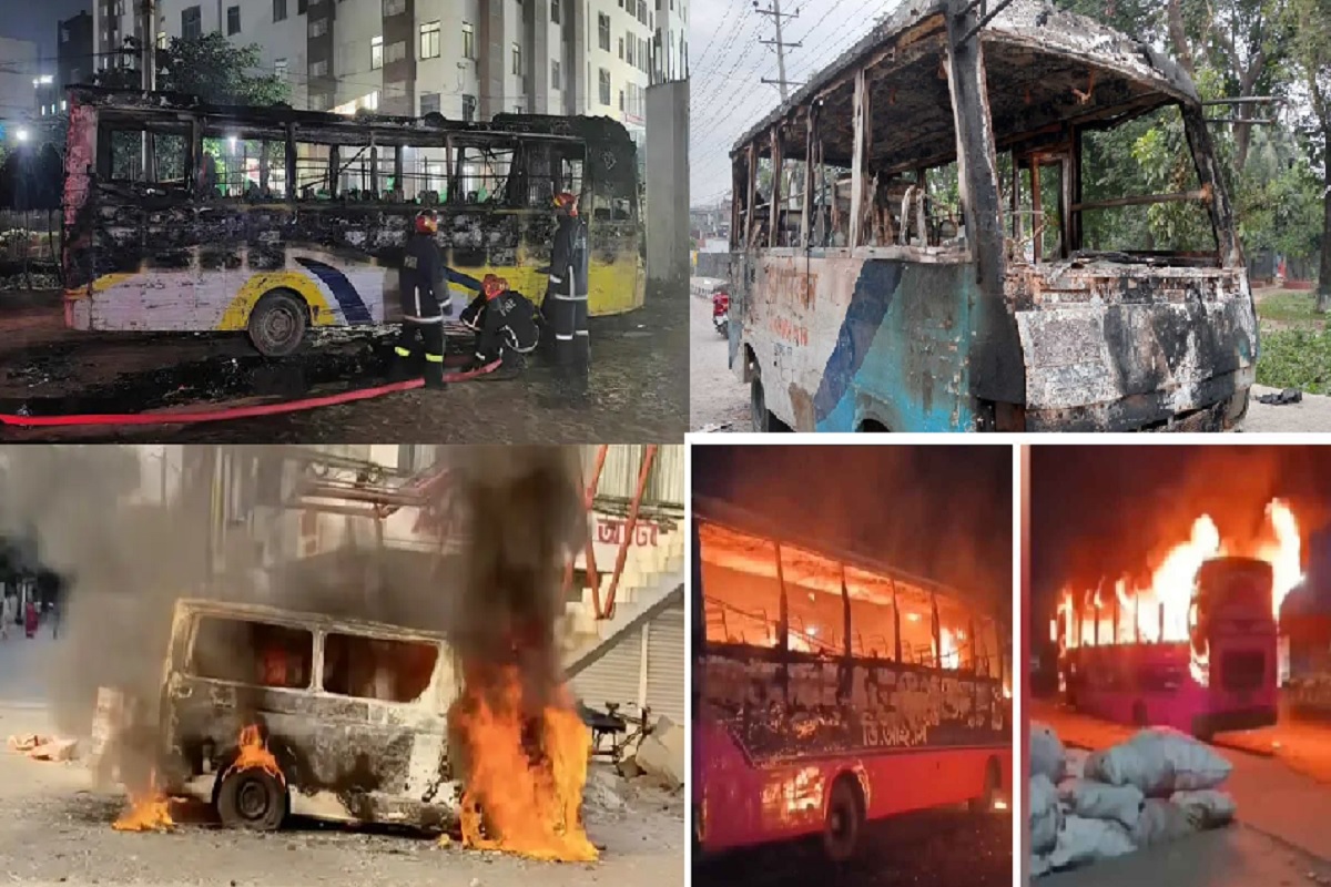 রাজধানী ও আশপাশে বাসে অগ্নিকাণ্ড: চালক আহত, বাড়ছে নিরাপত্তার উদ্বেগ
