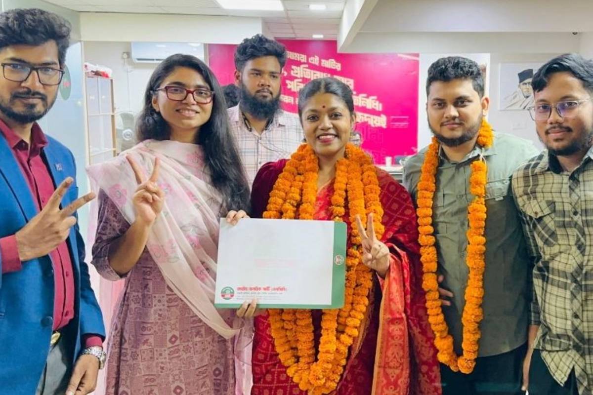 এনসিপির প্রার্থী নুসরাত তাবাসসুম কুষ্টিয়া-১ আসনে