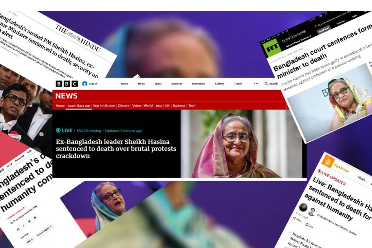 বিশ্ব গণমাধ্যমের শিরোনামে শেখ হাসিনার রায়