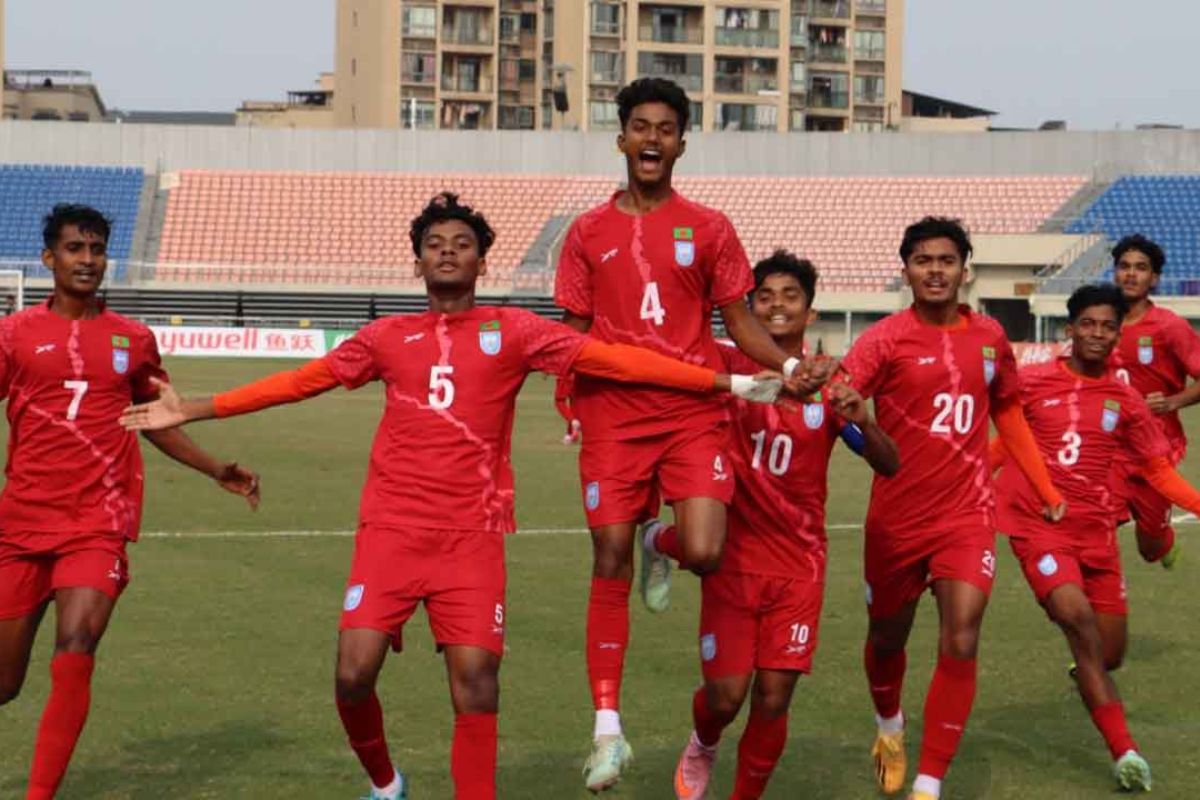 বাংলাদেশ বনাম শ্রীলঙ্কা: গোলে ভাসিয়ে লাল–সবুজের হ্যাটট্রিক