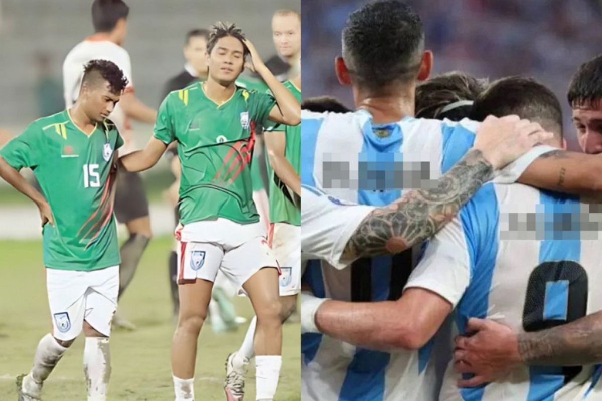 আর্জেন্টিনা বনাম বাংলাদেশ: নির্ধারিত ৯০ মিনিটের খেলা শেষ-দেখে নিন ফলাফল