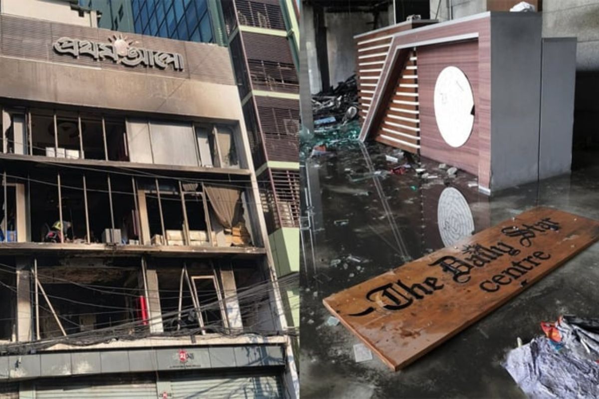 
প্রথম আলো ও ডেইলি স্টারে হামলার ঘটনায় ১১ আসামি কারাগারে