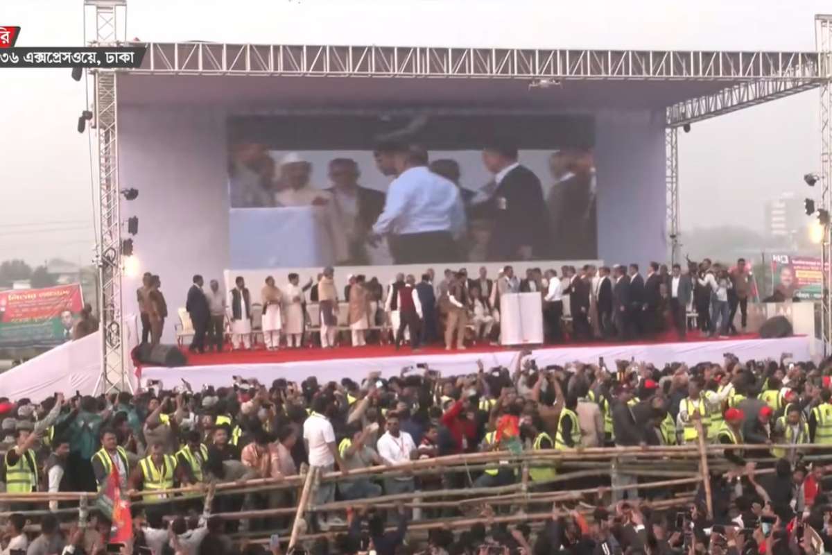 গণসংবর্ধনায় এক মঞ্চে যুগপৎ শরিক ও বিএনপি