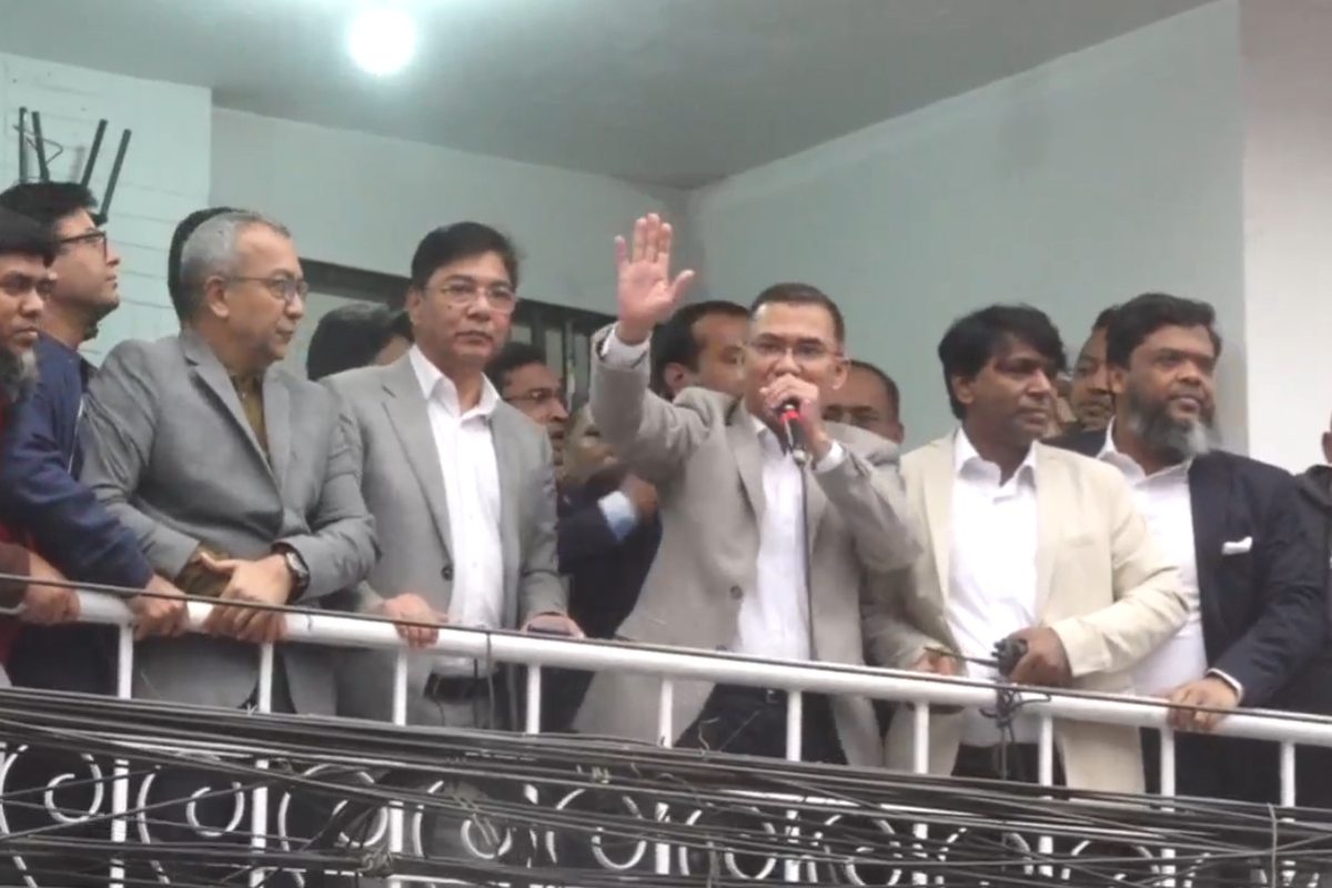 দেড় যুগ পর বিএনপির কেন্দ্রীয় কার্যালয়ে তারেক রহমান