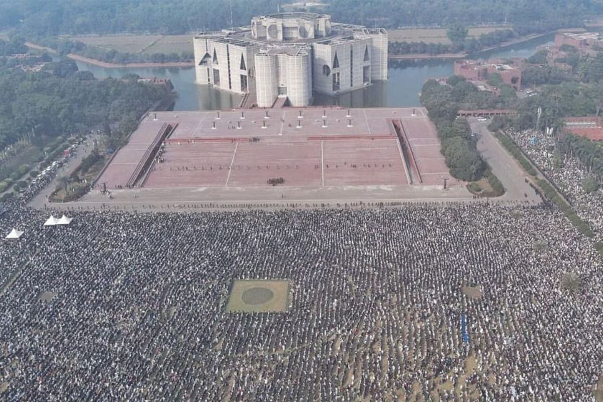 ১০ লাখ না কি ২০ লাখ? মানিক মিয়া অ্যাভিনিউয়ে জনসমুদ্রের ব্যাপ্তি কতদূর?