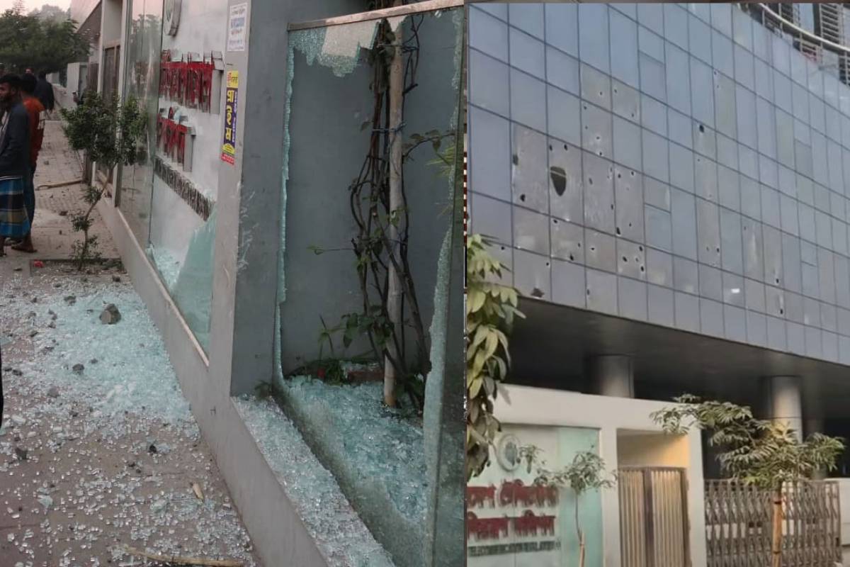 বিটিআরসি ভবনে মোবাইল ব্যবসায়ীদের হামলা ও ভাঙচুর, আটক ৫