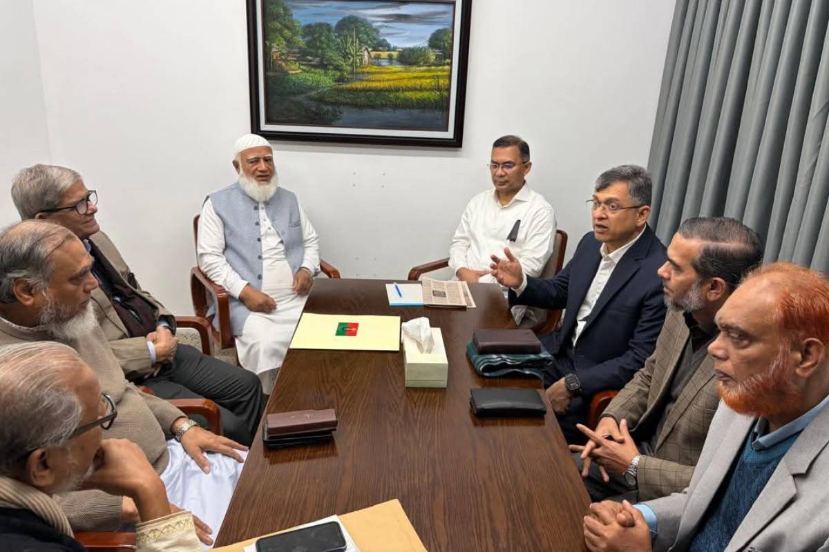 তারেক রহমানের সঙ্গে সাক্ষাৎ করলেন জামায়াত আমির