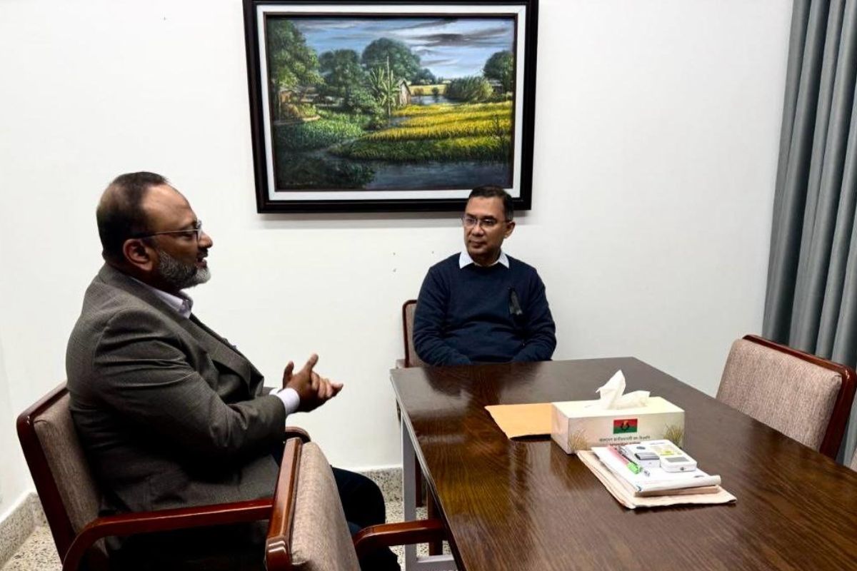 তারেক রহমানের সঙ্গে ঢাবি উপাচার্যের সাক্ষাৎ
