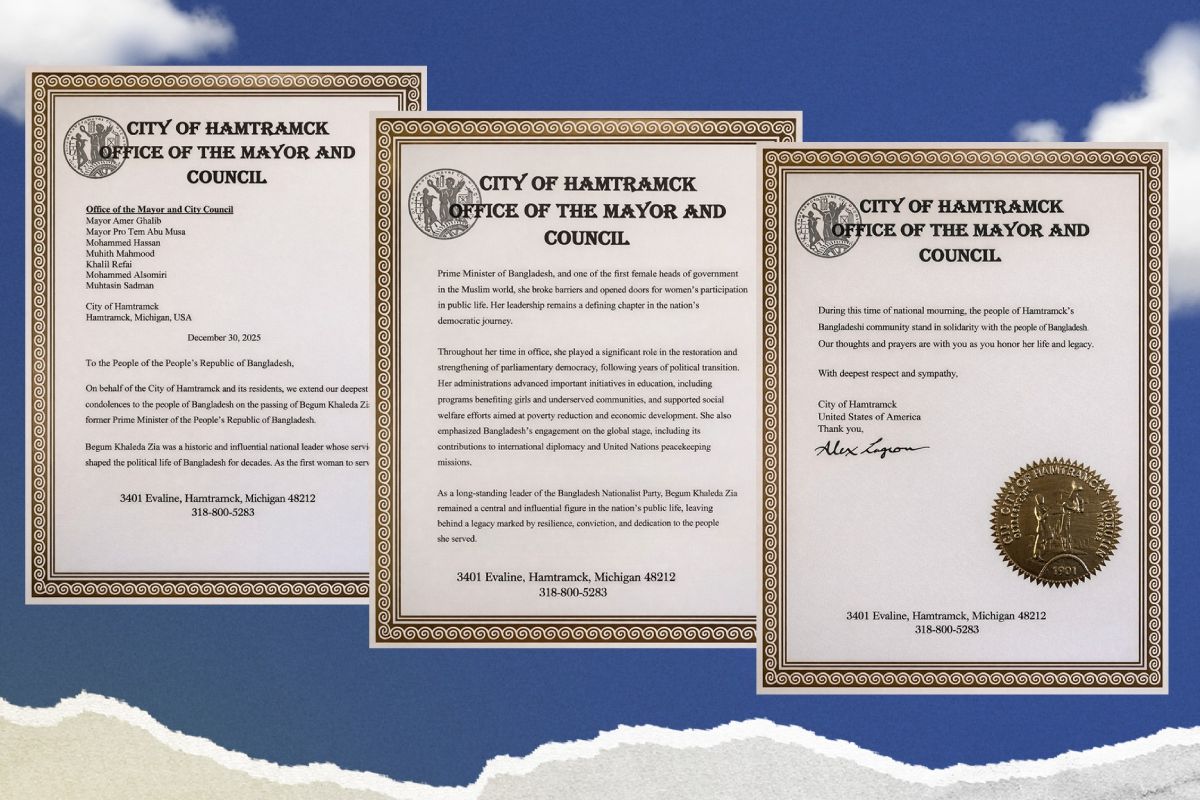 যুক্তরাষ্ট্রের মিশিগানে খালেদা জিয়ার নামে সড়কের নামকরণ