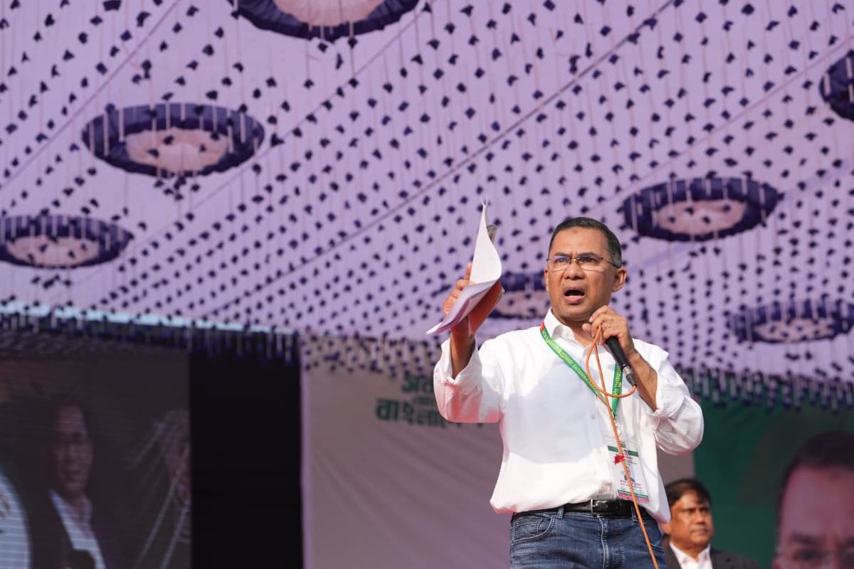 দেশকে যদি বাঁচাতে হয়, তবে ধানের শীষে ভোট দিতে হবে: তারেক রহমান