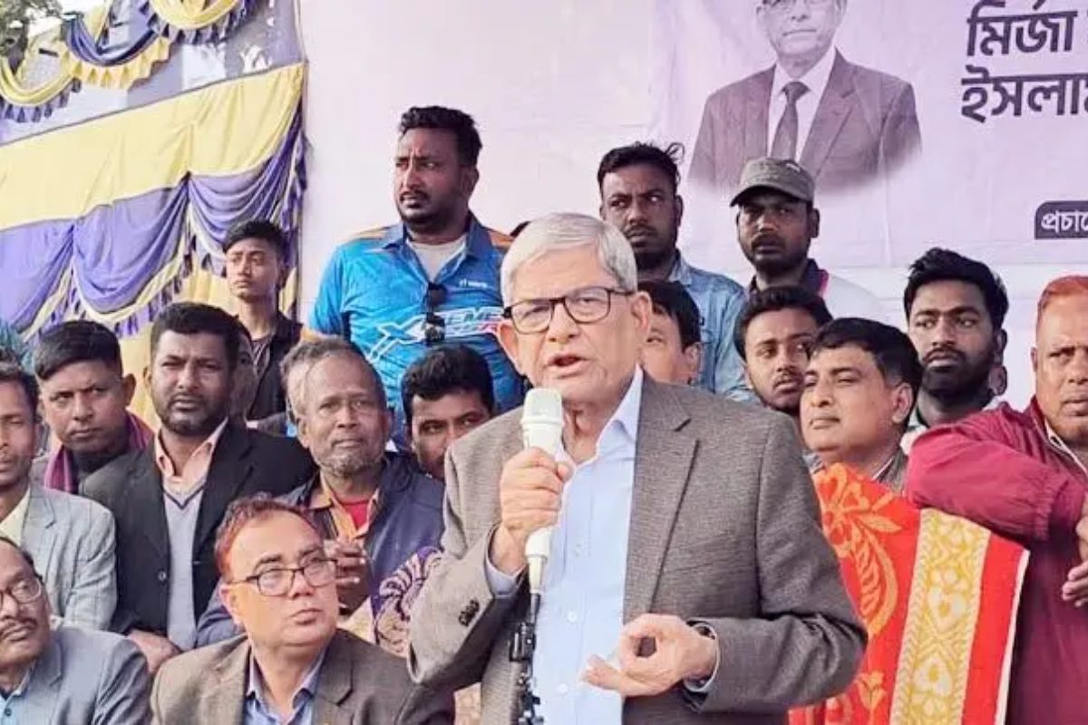 হাসিনা থাকলে অন্তত একটি গণতান্ত্রিক পরিবেশ থাকতো: মির্জা ফখরুল