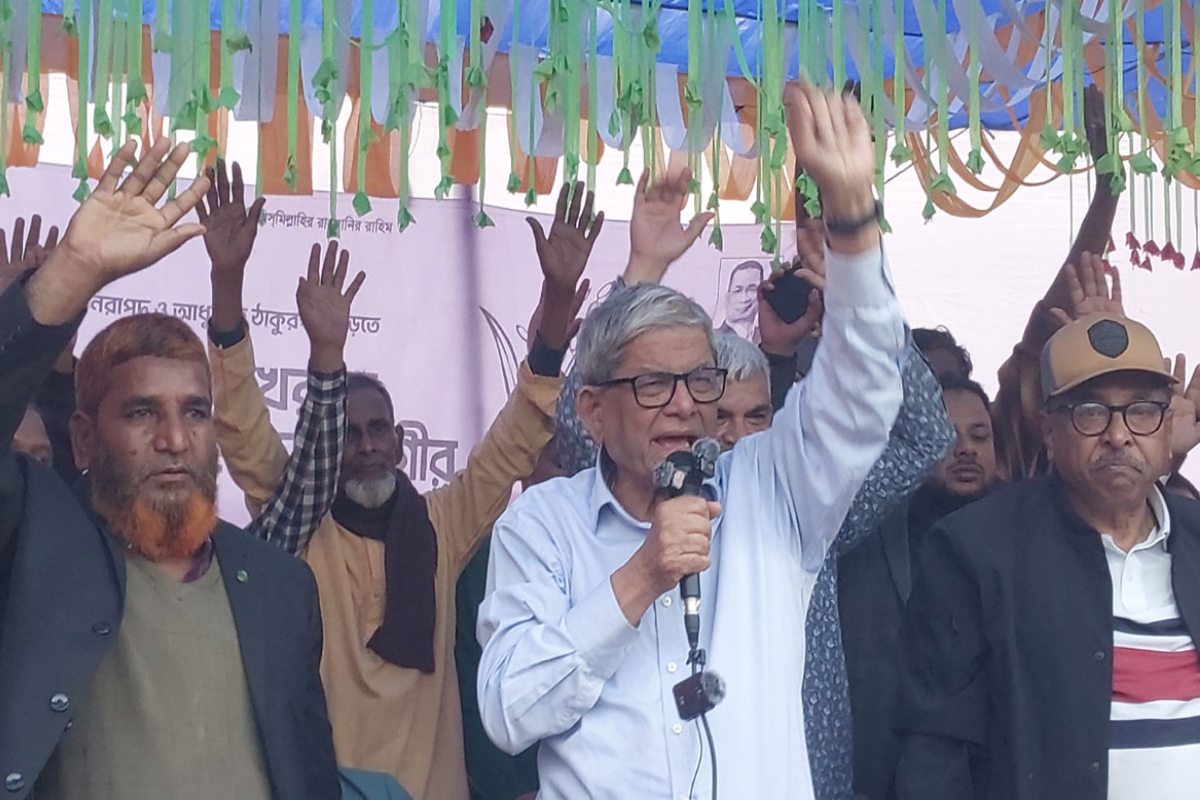 মুক্তিযুদ্ধের বিরোধীদের হাতে দেশ নয়: মির্জা ফখরুল