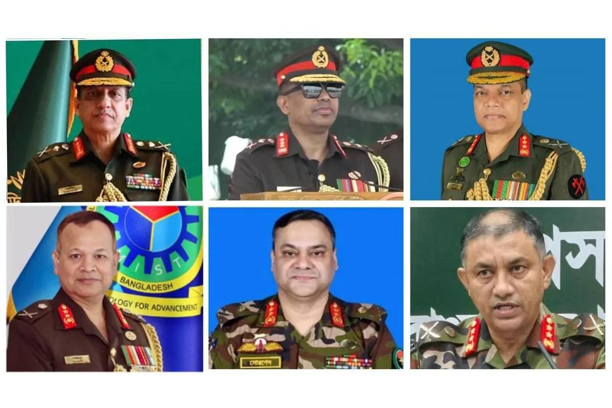 সেনাবাহিনীর উচ্চপর্যায়ে আরও ৬ পদে পরিবর্তন