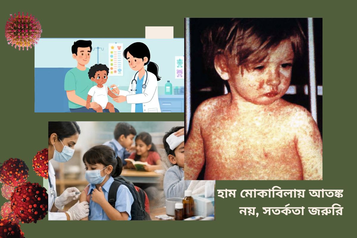 হাম মোকাবিলায় আতঙ্ক নয়, সতর্কতা জরুরি