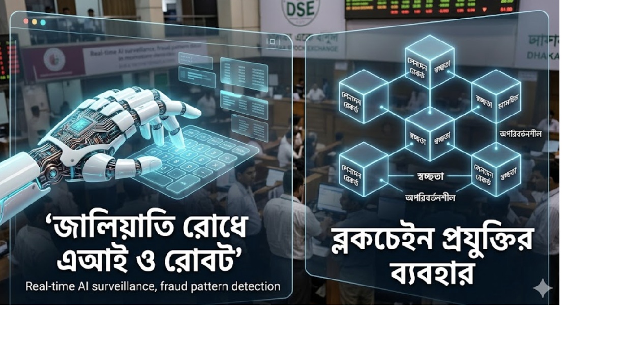 শেয়ারবাজারে পাহারাদার হিসেবে আসছে ‘রোবট’ ও ‘ব্লকচেইন’