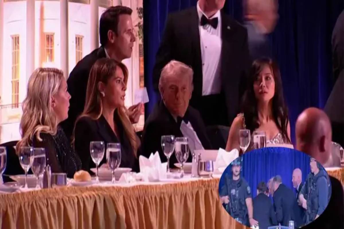 নৈশভোজে গু/লির শব্দ, নিরাপদে সরানো হলো ট্রাম্পকে